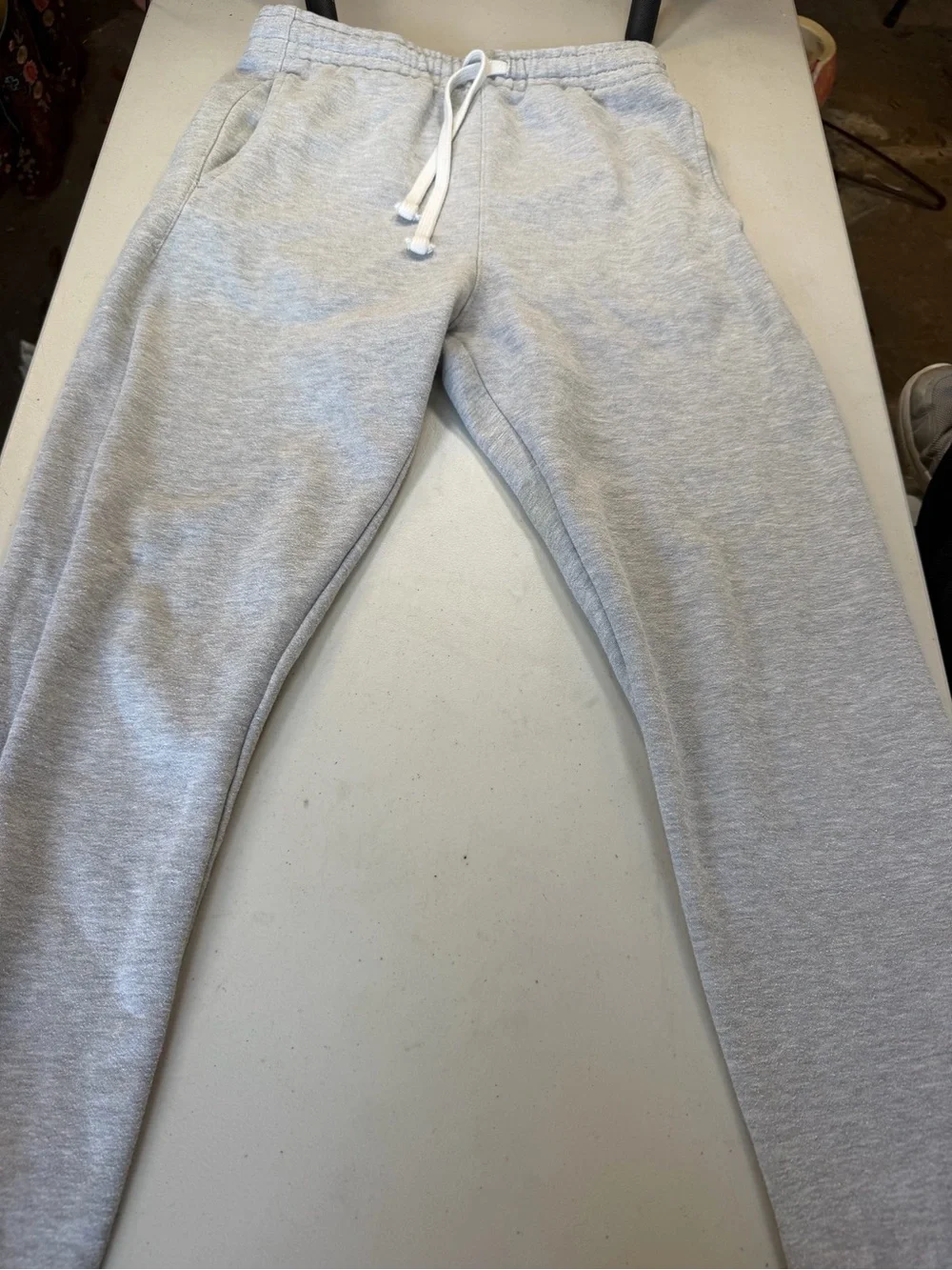 PacSun Light Gray Men's Fleece Joggers with Drawstring